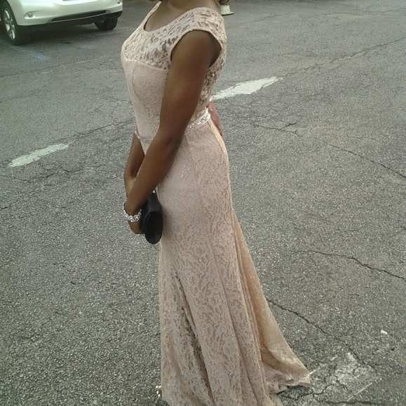 Lace Backless Prom Dress - Picture 5 of 5